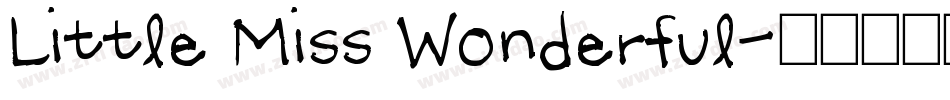 Little Miss Wonderful字体转换
